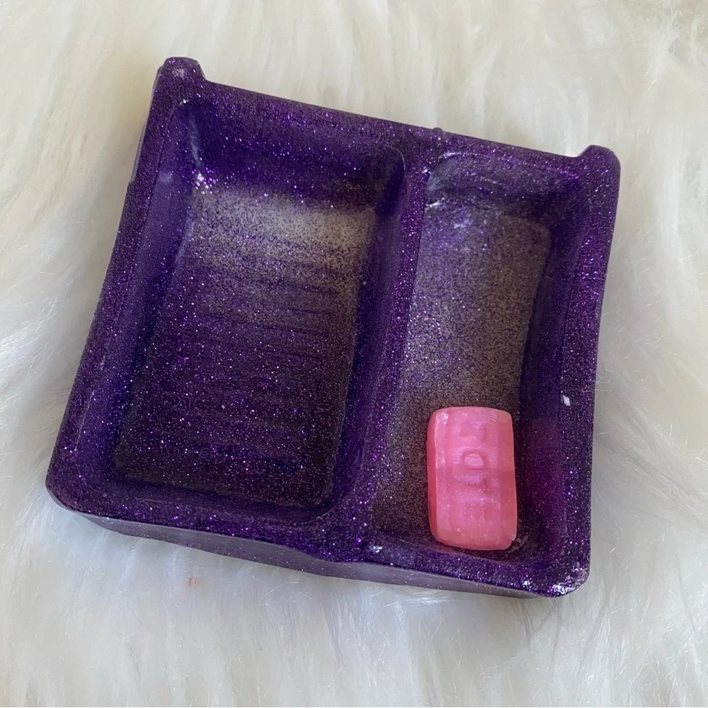 Handmade Purple Resin Brush Cleaner